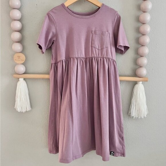 Rags to Raches Purple Cotton Modal Dress - Picture 1 of 5